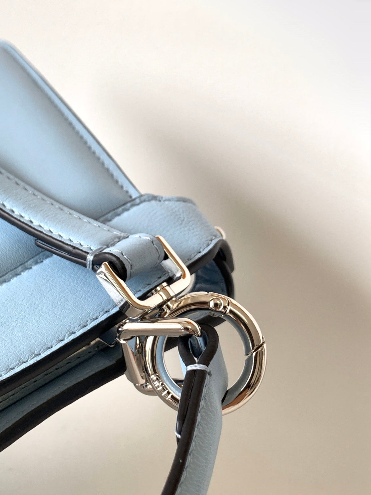 Peekaboo ISeeU Petite 20 Bag Baby Blue Lambskin Shw