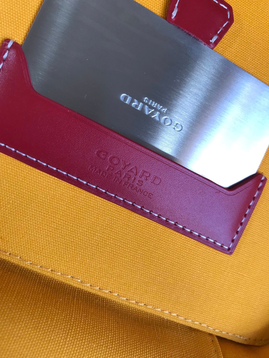 MUSE VANITY CASE 20 IN CLASSIC RED GOYARDINE CANVAS