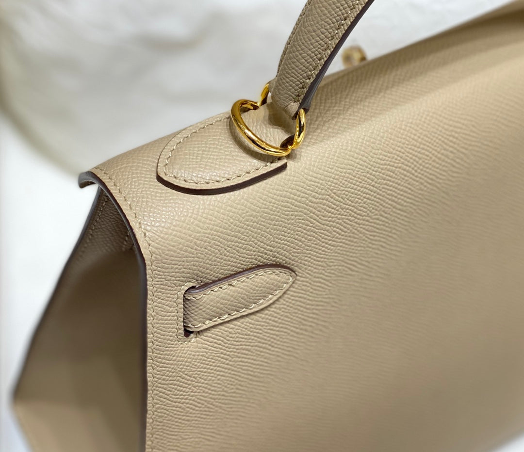 KELLY 28CM IN TRENCH EPSOM CALFSKIN GOLD HARDWARE