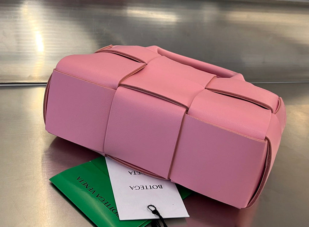 CANDY ARCO TOTE 20 IN BLUSH PINK CALFSKIN
