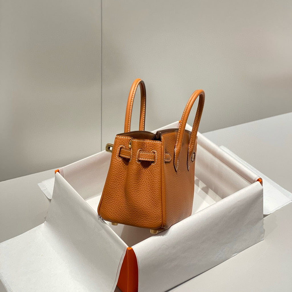 HM BIRKIN 20CM BAG BROWN TOGO LEATHER GOLD HARDWARE