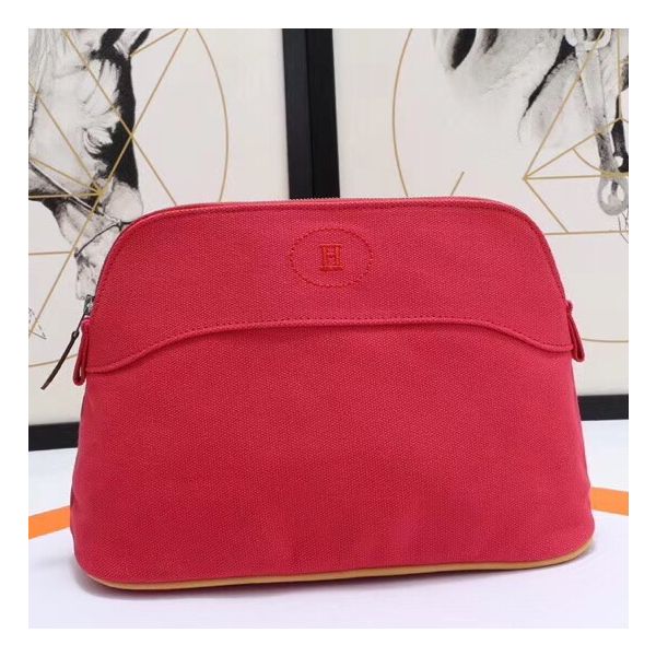 HERM Medium Bolide Travel Case In Red Cotton
