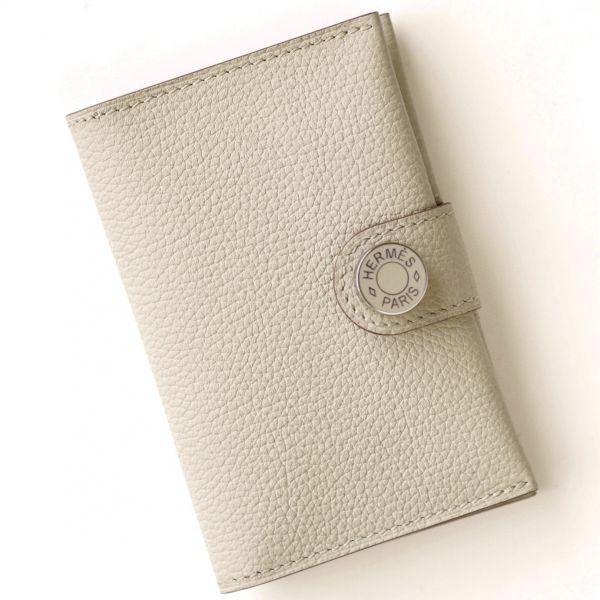 HERM R.M.S Card Holder in Beton Evergrain Calfskin