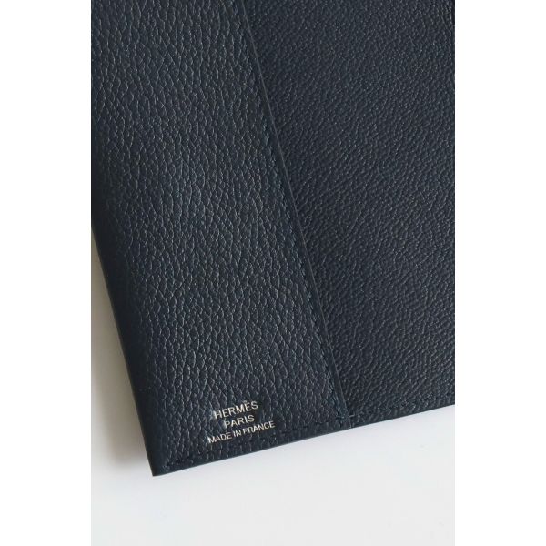 HERM R.M.S Passport Holder in Blue Nuit Evercolor Calfskin