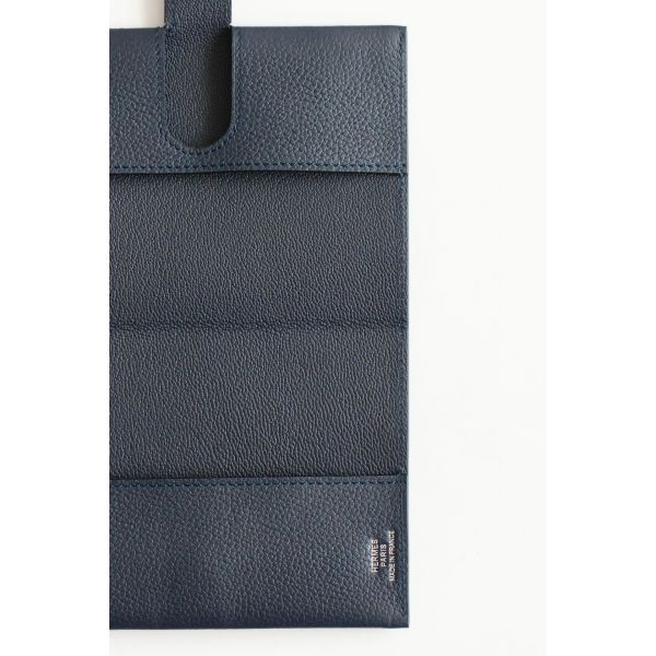 HERM R.M.S Passport Holder in Blue Nuit Evercolor Calfskin