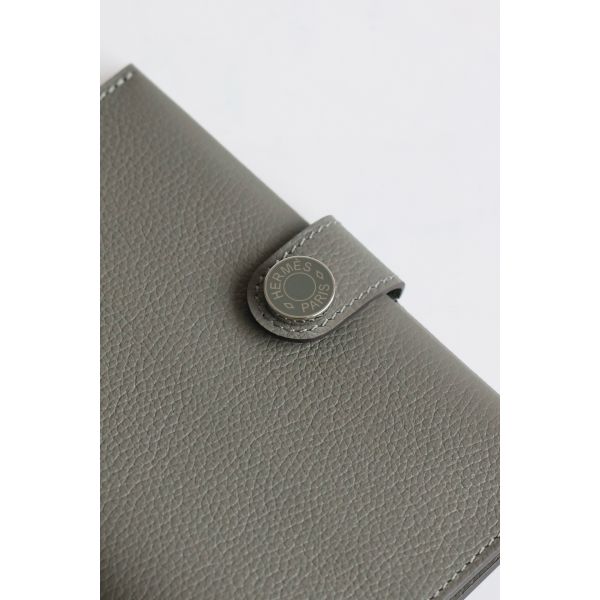HERM R.M.S Passport Holder in Gris Meyer Evercolor Calfskin
