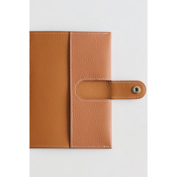 HERM R.M.S Passport Holder in Gold Evercolor Calfskin