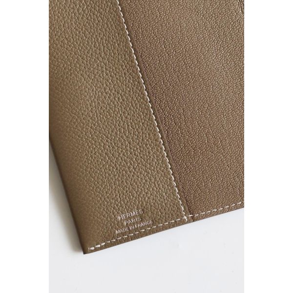 HERM R.M.S Passport Holder in Taupe Evercolor Calfskin