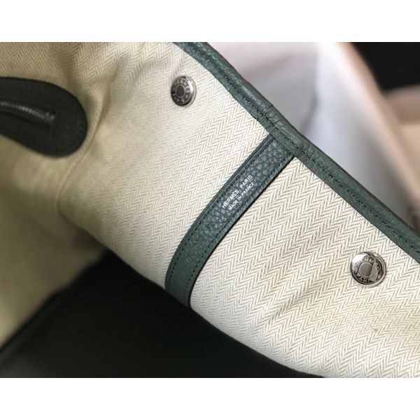 HERM Garden Party 36 Bag In Vert Amanda Clemence Leather