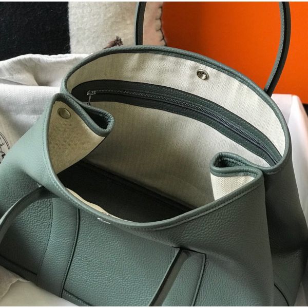 HERM Garden Party 36 Bag In Vert Amanda Clemence Leather
