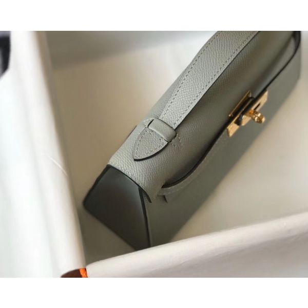 HERM Kelly Pochette Bag In God Epsom Leather