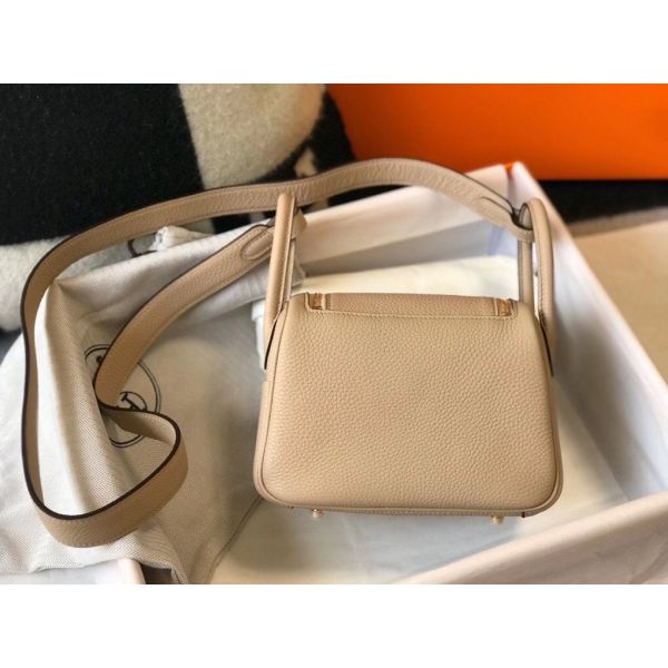 HERM Lindy Mini Bag In Trench Clemence Leather GHW
