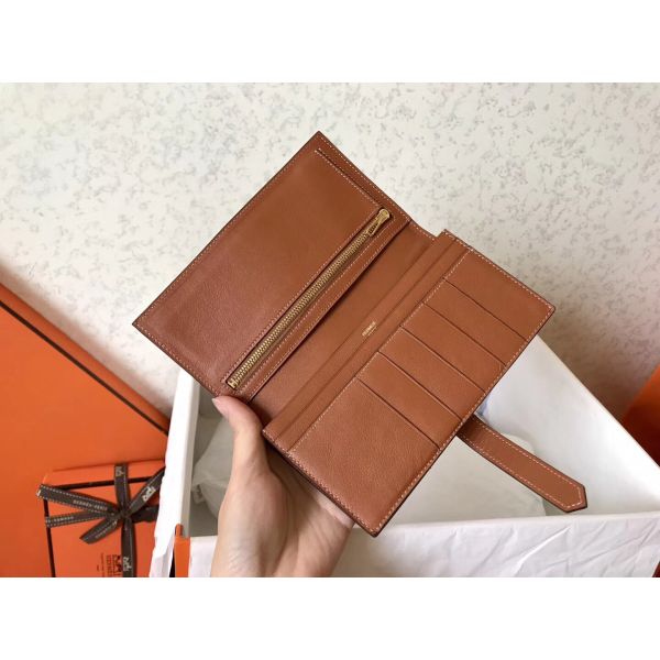 HERM Gold Swift Bearn Gusset Wallet