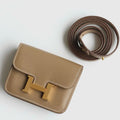 HERM Constance Slim Wallet in Taupe Epsom Calfskin