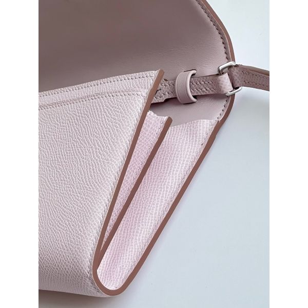 HERM Constance To Go Wallet in Mauve Pale Epsom Calfskin