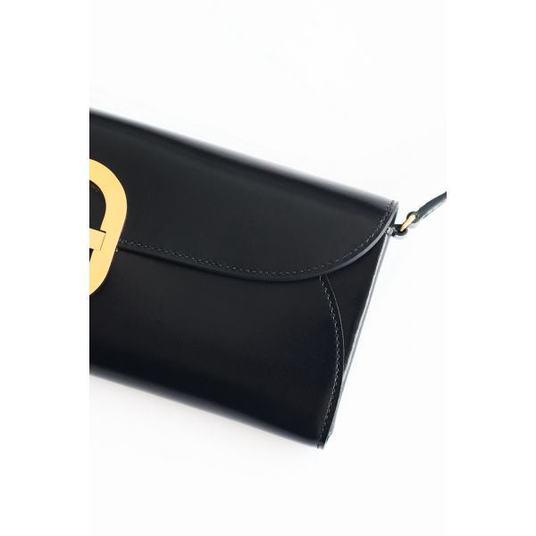 HERM Maillon To Go Wallet in Black Box Calfskin