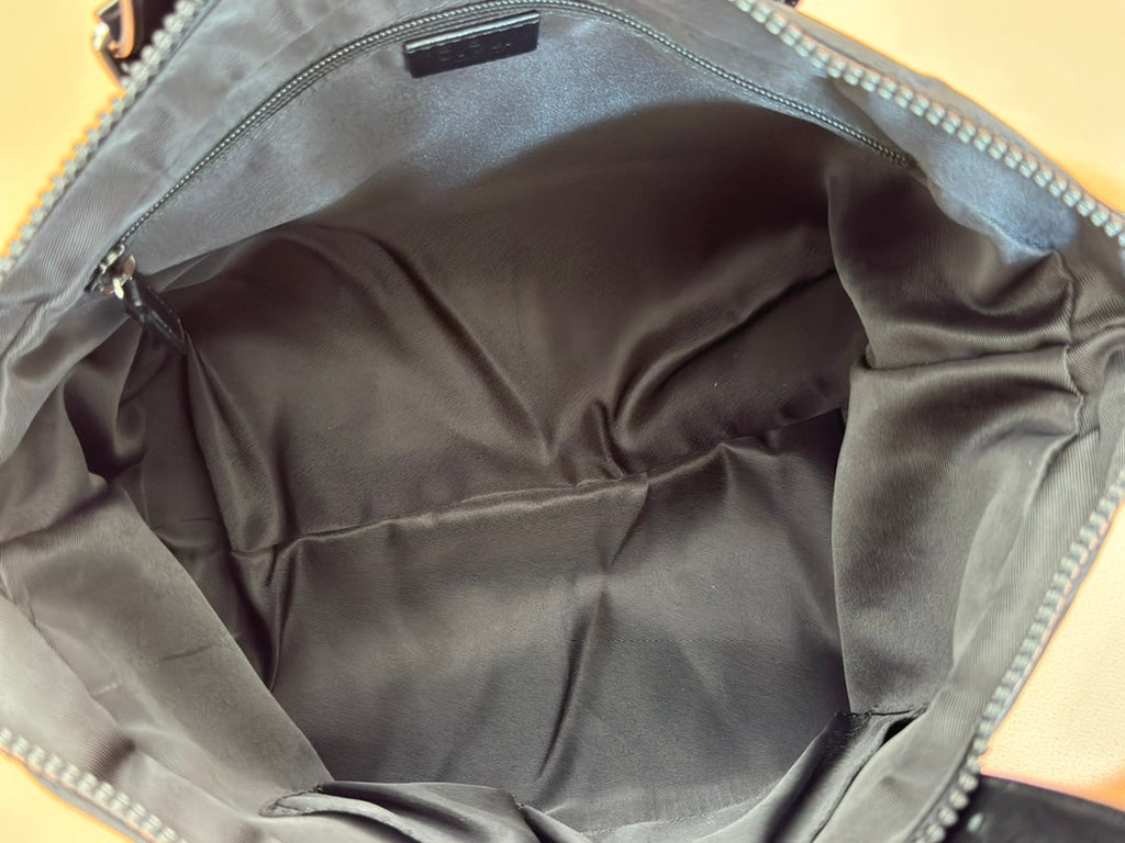 NYLON LINE TOTE BAG 34.5 IN BLACK GG CANVAS