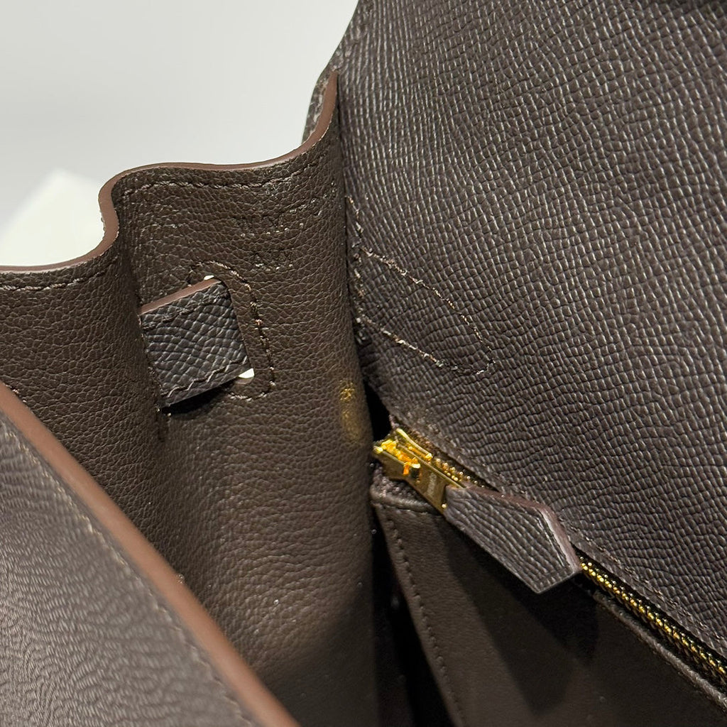 KELLY 28CM IN EBENE EPSOM CALFSKIN GOLD HARDWARE